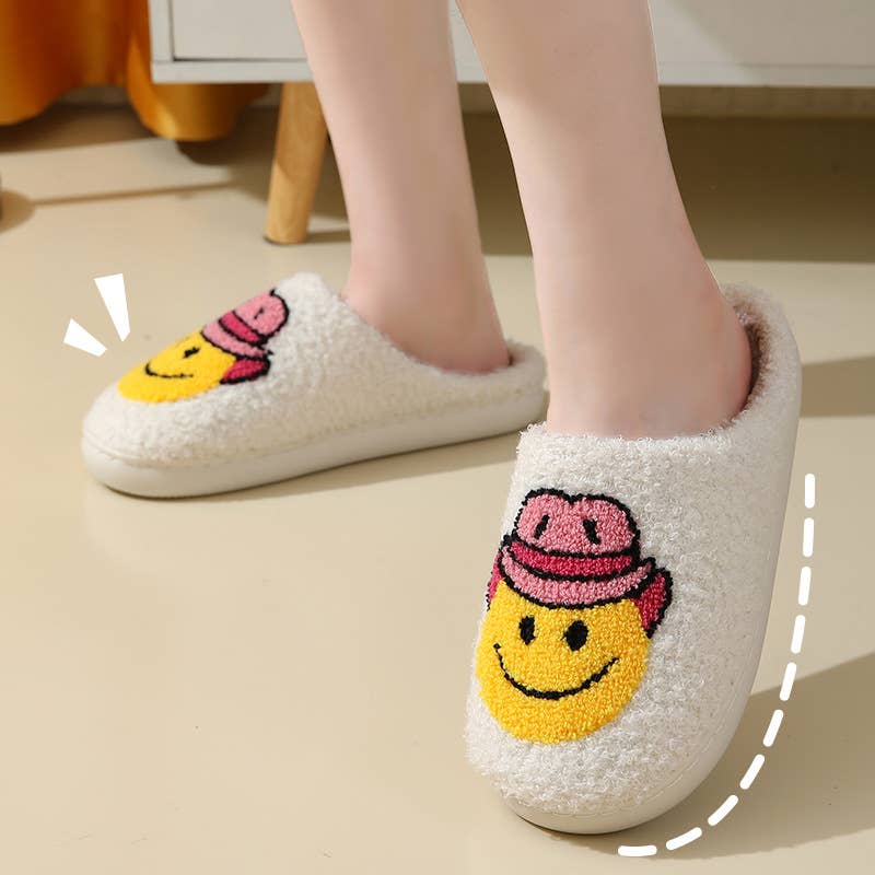 Western Laughing Face Cute Home Slippers