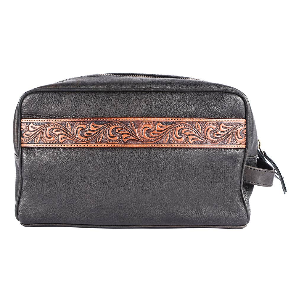 * OHM107 Toiletry Genuine Leather Western Bag