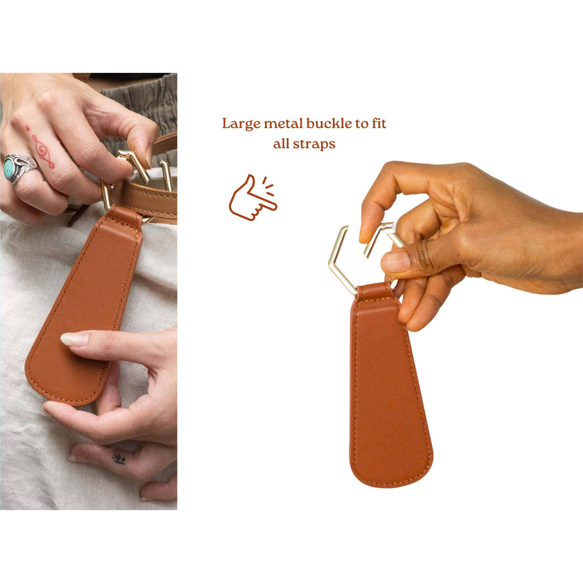 Magnetic Hat Clip - Genuine Leather - Premium hat accessory