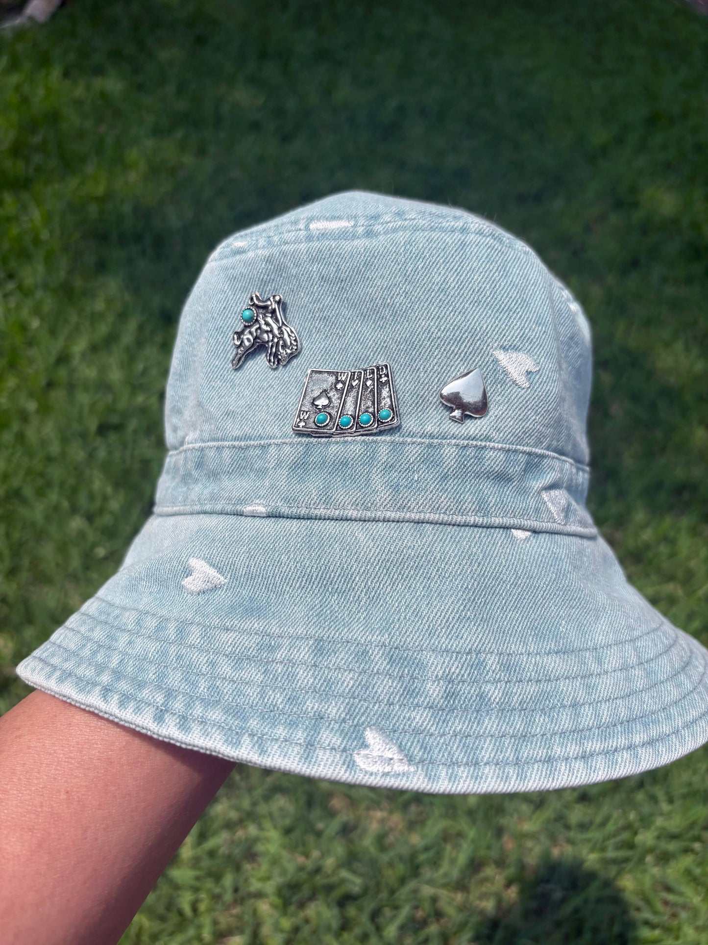 3pcs Magnetic Western Hat Pin Set - vegas gamble theme