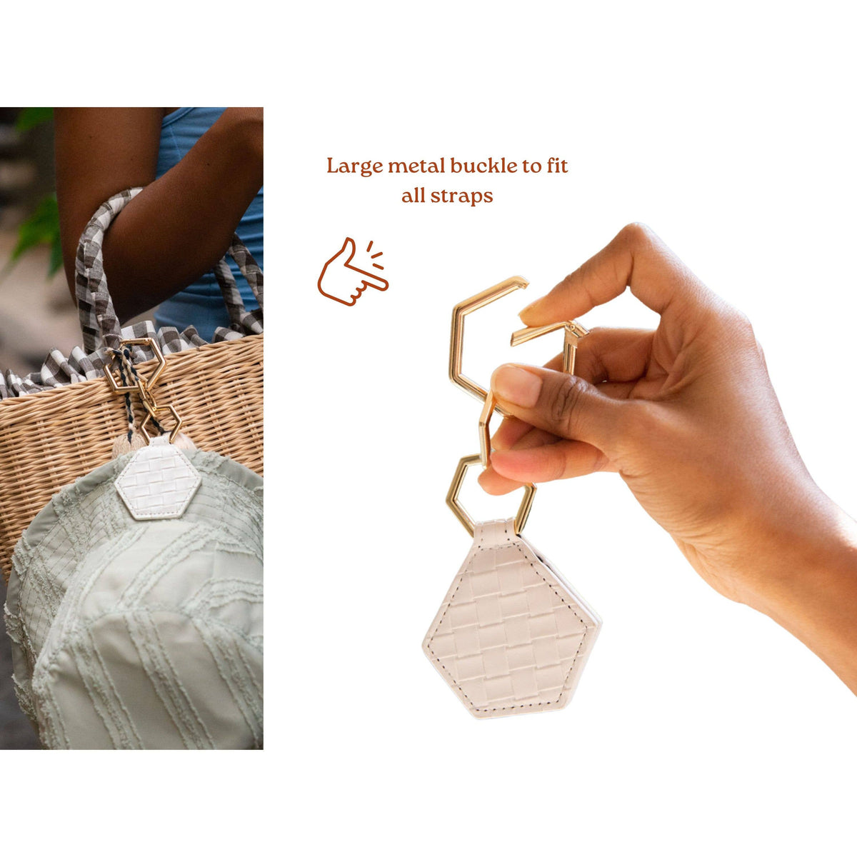 Magnetic Hat Clip - White - Premium hat accessory