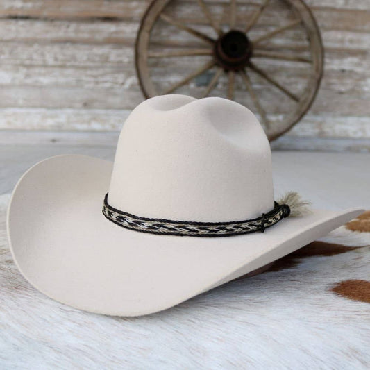 Willow Lane Hat Co. - Horsehair Braided Single Tassel Hat Band - Las Cruces