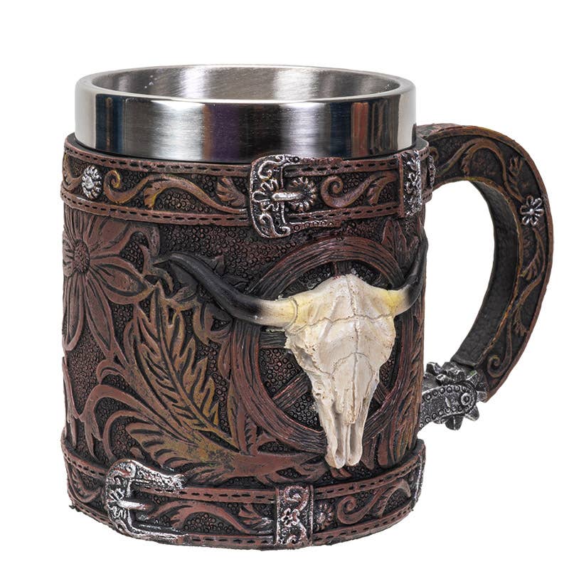 Western Cow Skull Coffee Mug