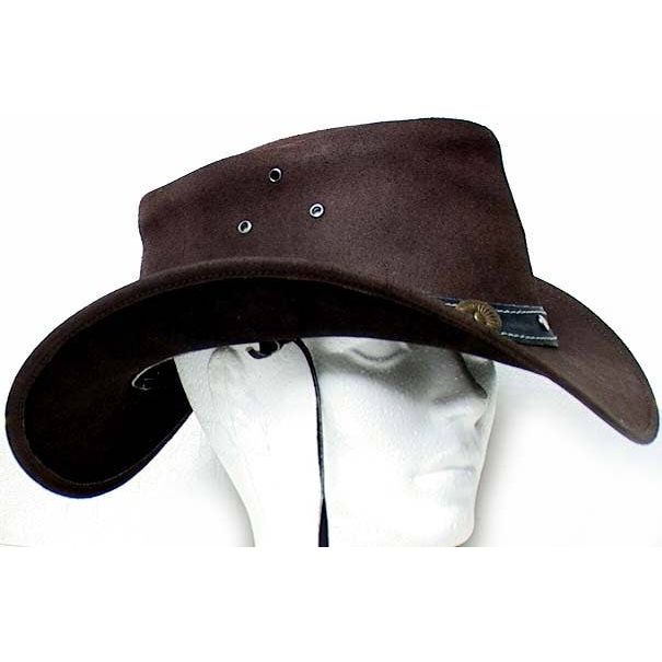 Genuine Leather Western Cowboy Hat Brown #2695