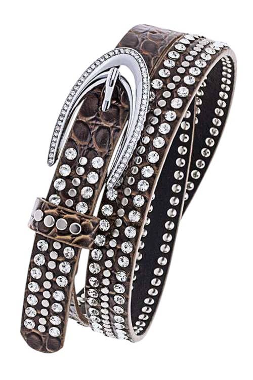 Crystal Studs Fashion Belt