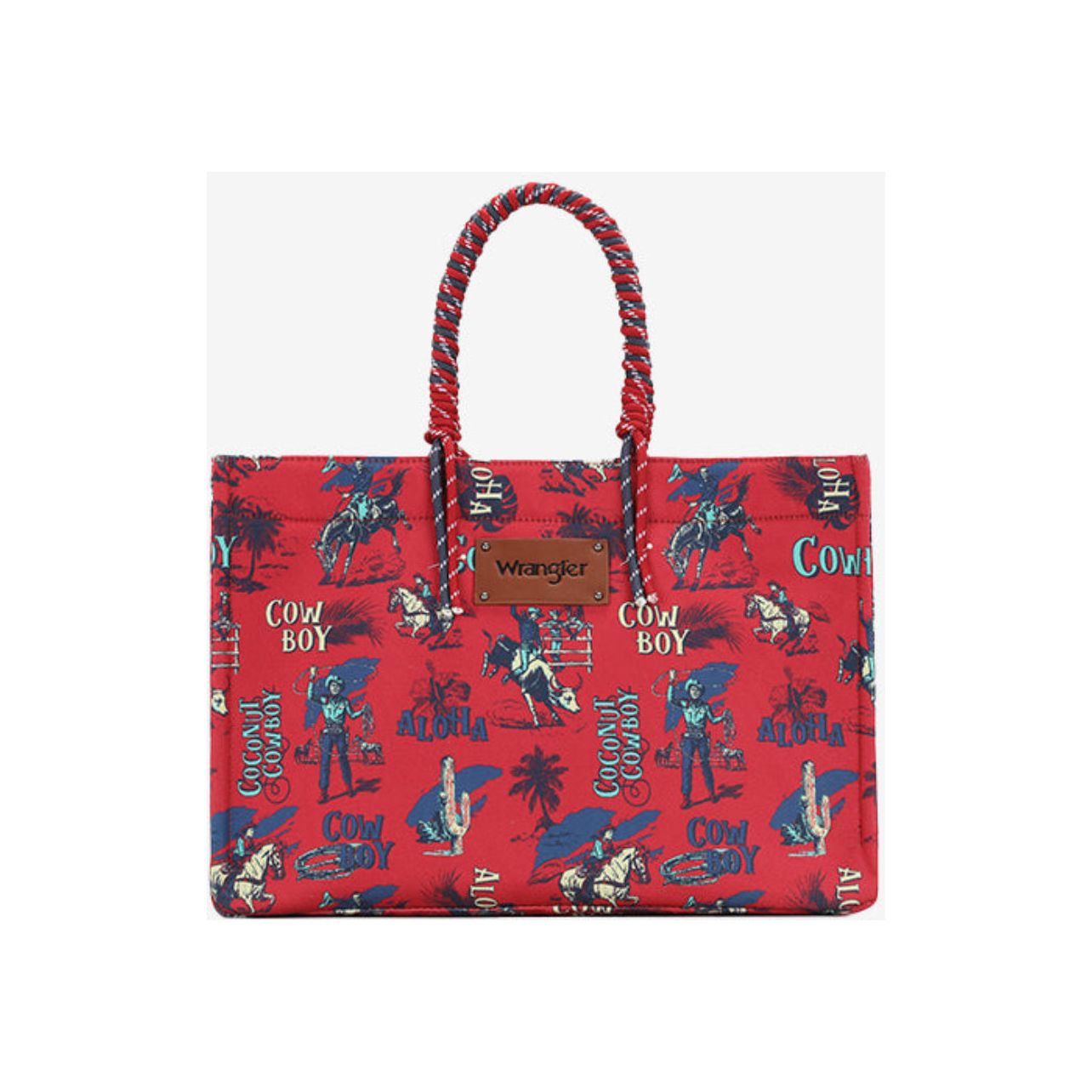 Wrangler Cowboy Dual Sided Print Canvas Tote