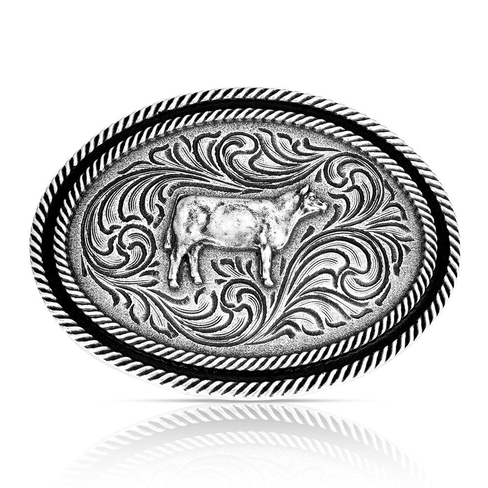 Montana Silversmith Show Steer Antiqued Buckle A1051S