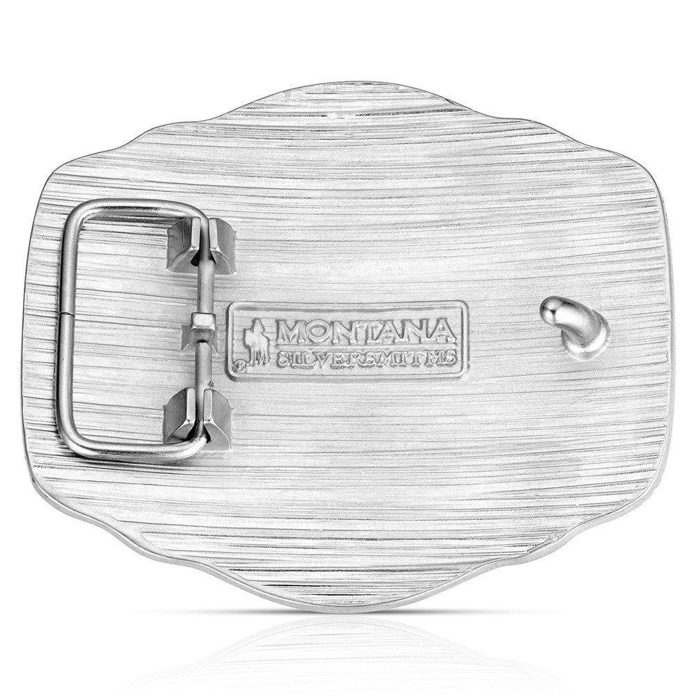 Montana Silversmith On the Range Longhorn Buckle A1079P