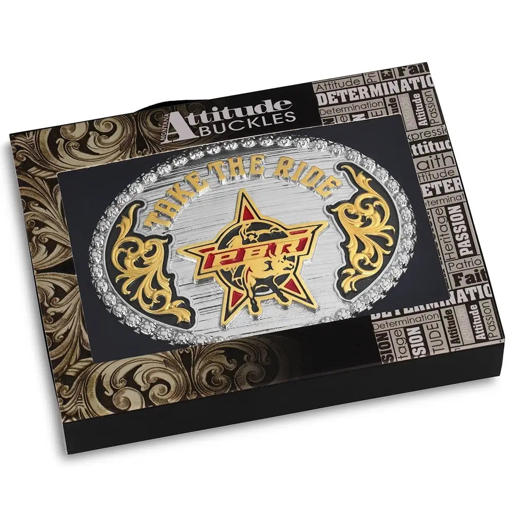 Montana Silversmith Take the Ride PBR Buckle A1091PBR