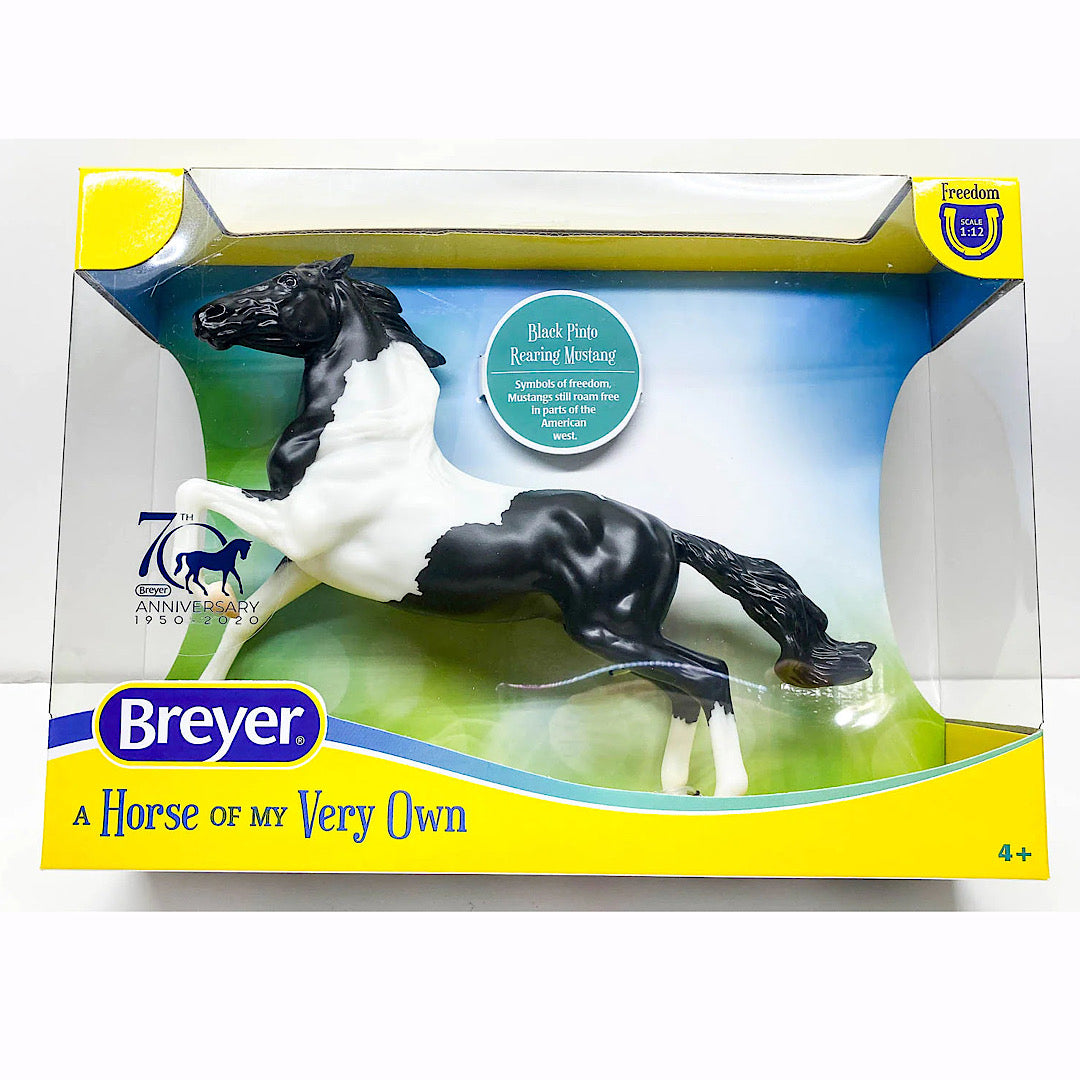 Breyer - Black Pinto rearing Mustang 961