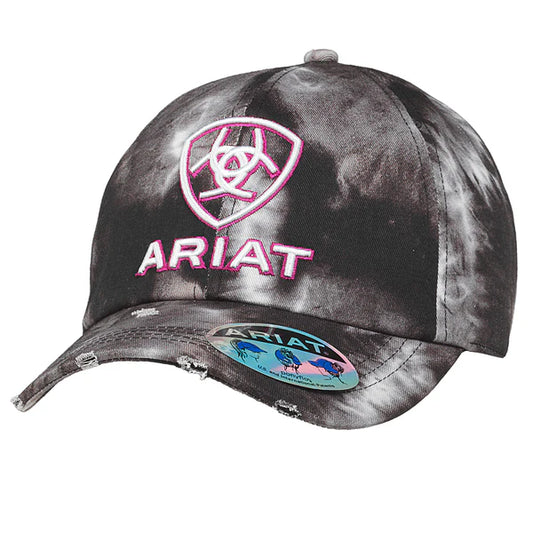 Ariat Ladies Tie Die Black Ponyflow Cap A300088701