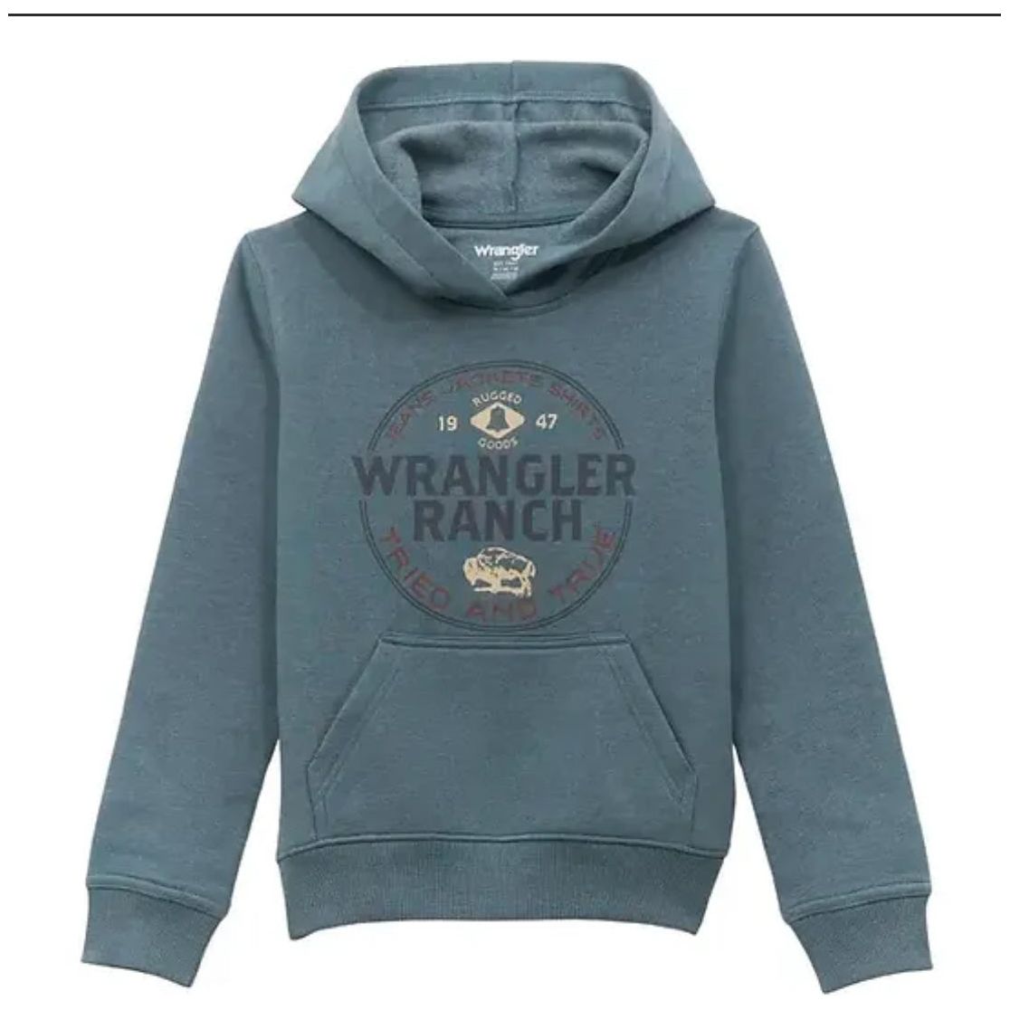 Wrangler Youth Boys Hoodie Goblin Blue 112354244