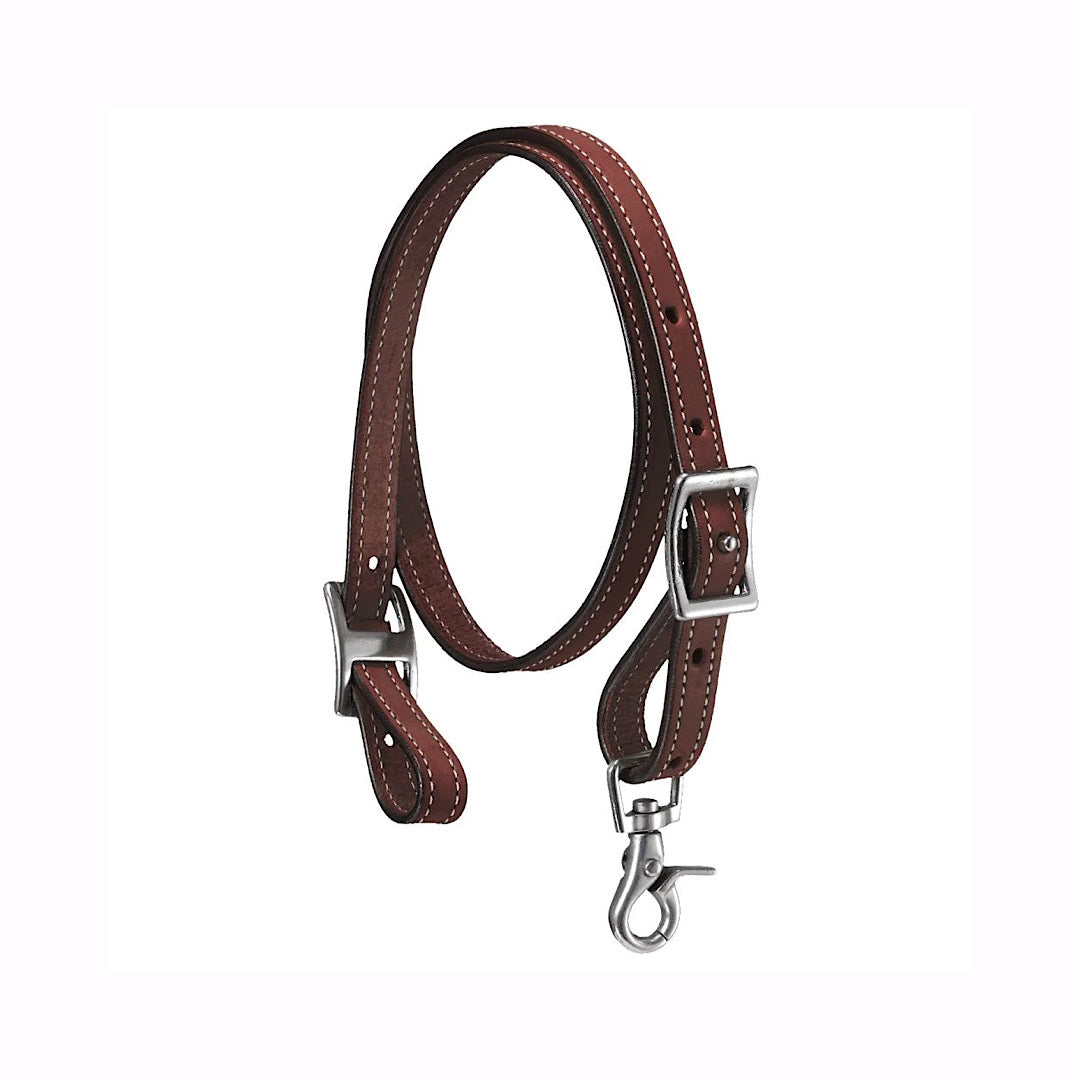 Tough 1 - Clifton Dark Oiled Tooled Noseband & Tiedown Strap Set