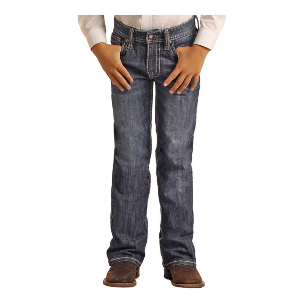 Boys Rock&Roll Denim Regular Fit Boot Cut