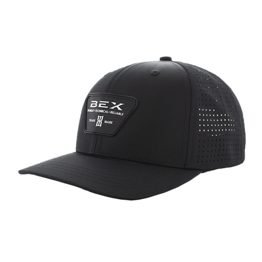 Bex - Perf Black Snap Back Men’s Ball Cap H0199BK