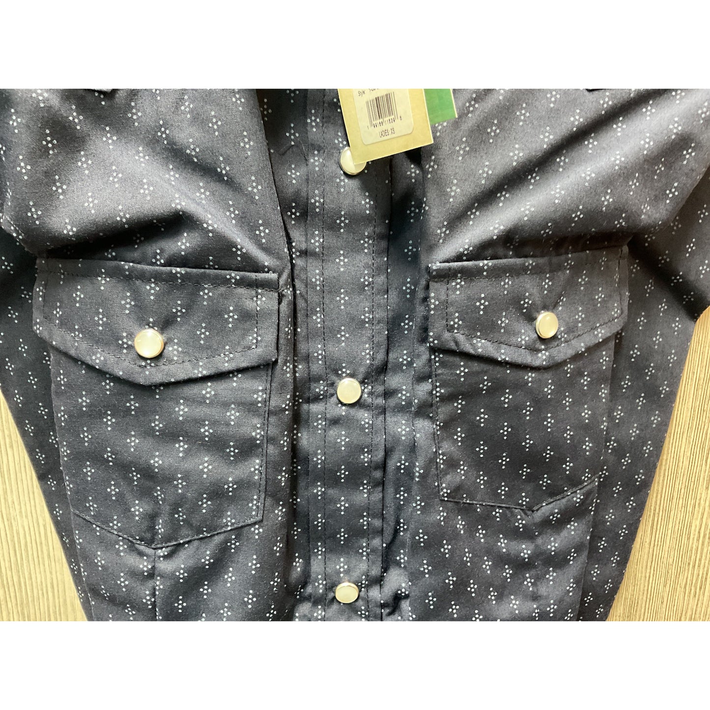 Roper Ladies Snap Shirt, Navy, 1-50-019-260