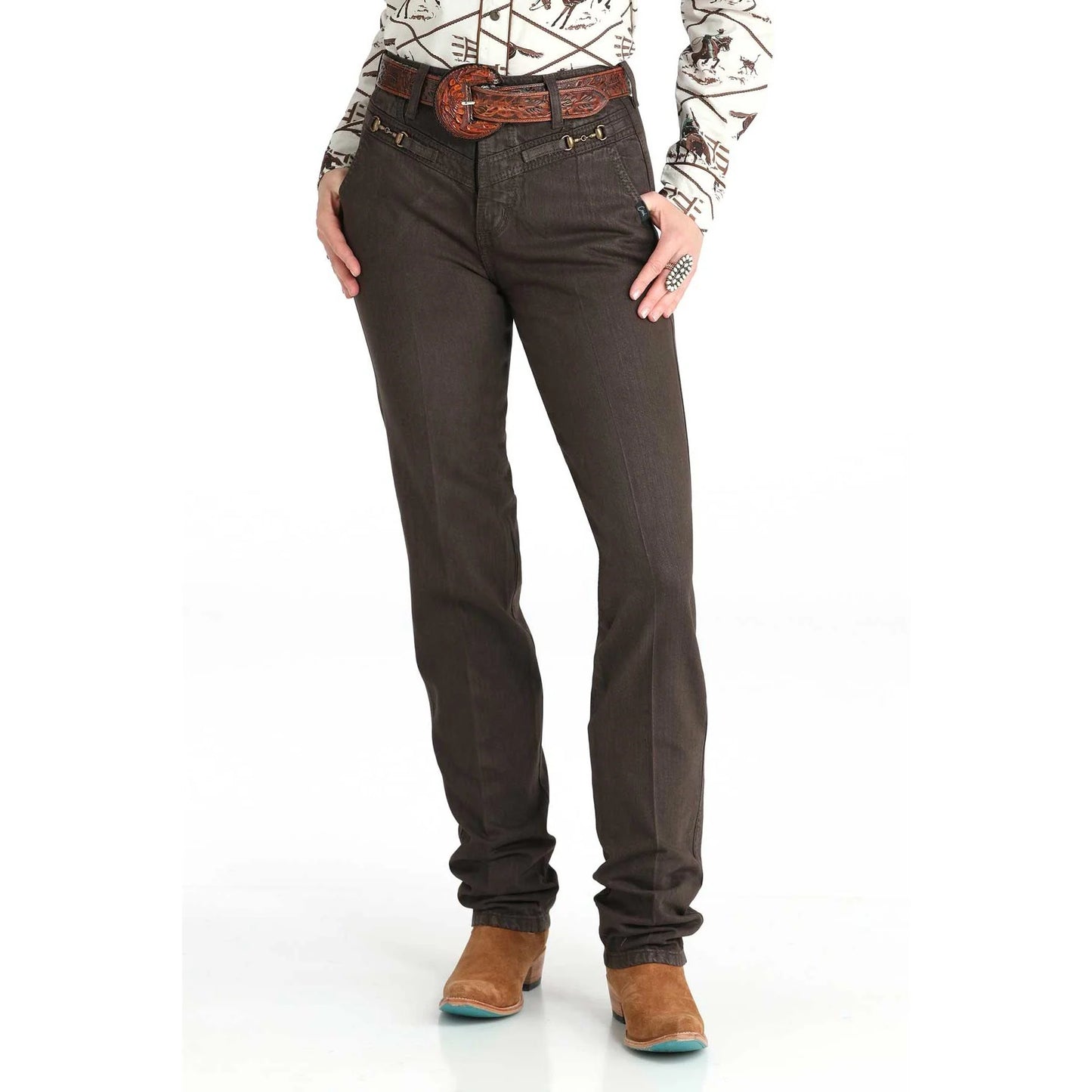 Cruel Denim Ladies Quinn Tapered Jeans - Brown CB76554001