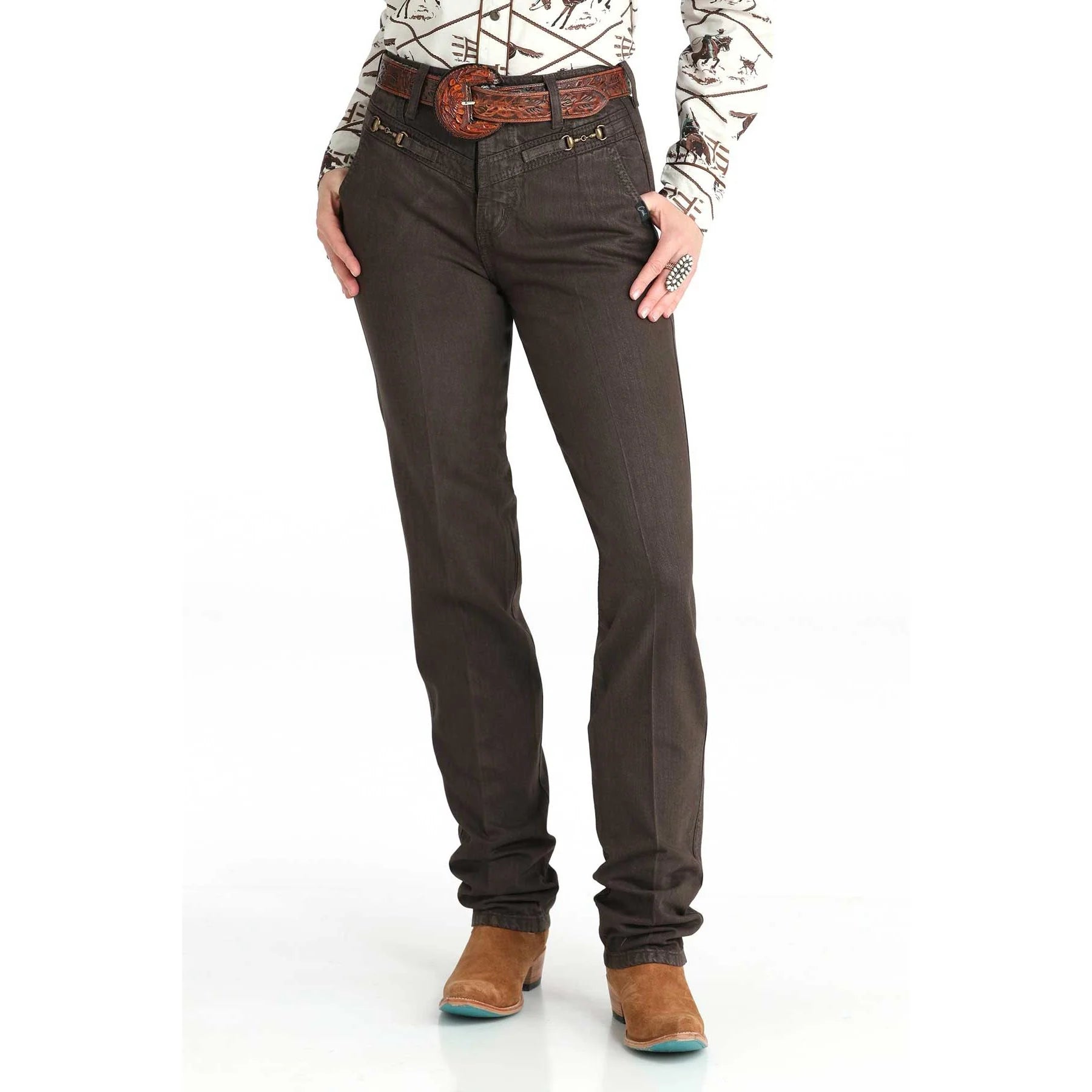 Cruel Denim Ladies Quinn Tapered Jeans - Brown CB76554001