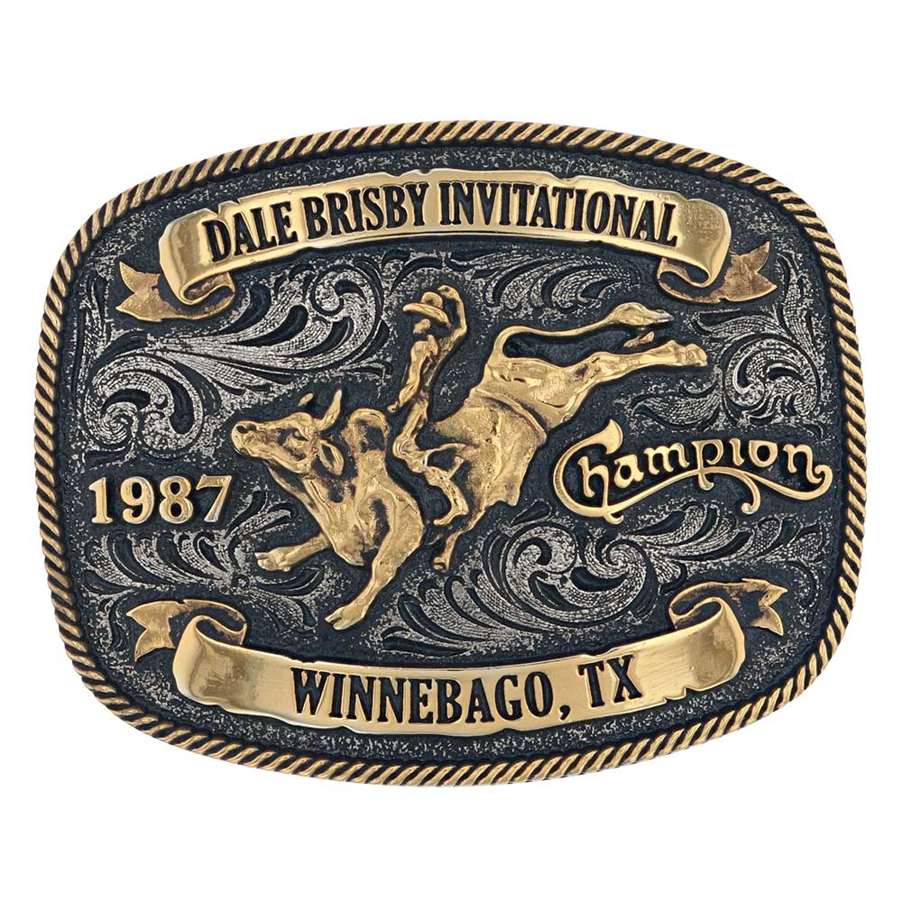 Montana Silversmith Dale Brisby Invitational 1987 Trophy Buckle A801DB