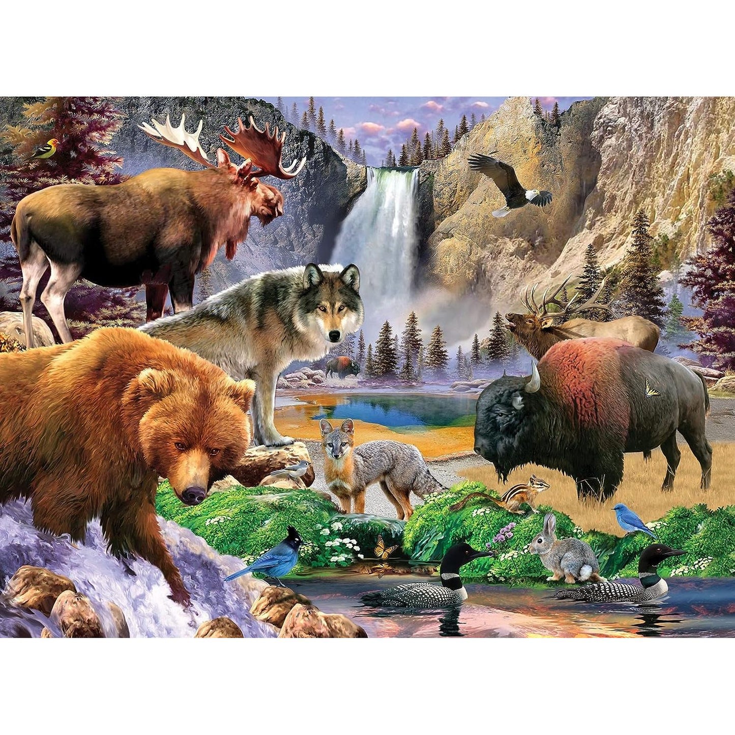 Master Pieces - Wildlife of Yellowstone National Park Jigsaw Puzzle 100pc 11931