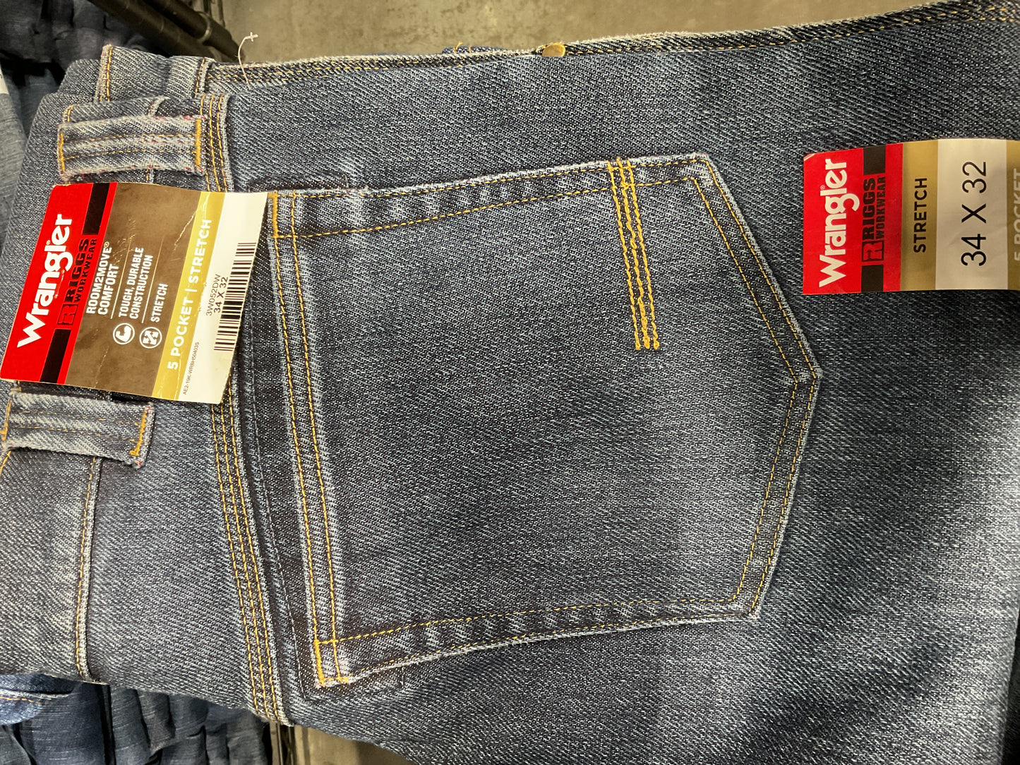 Wrangler men’s various Riggs workwear jeans, Lined, 3W052DW