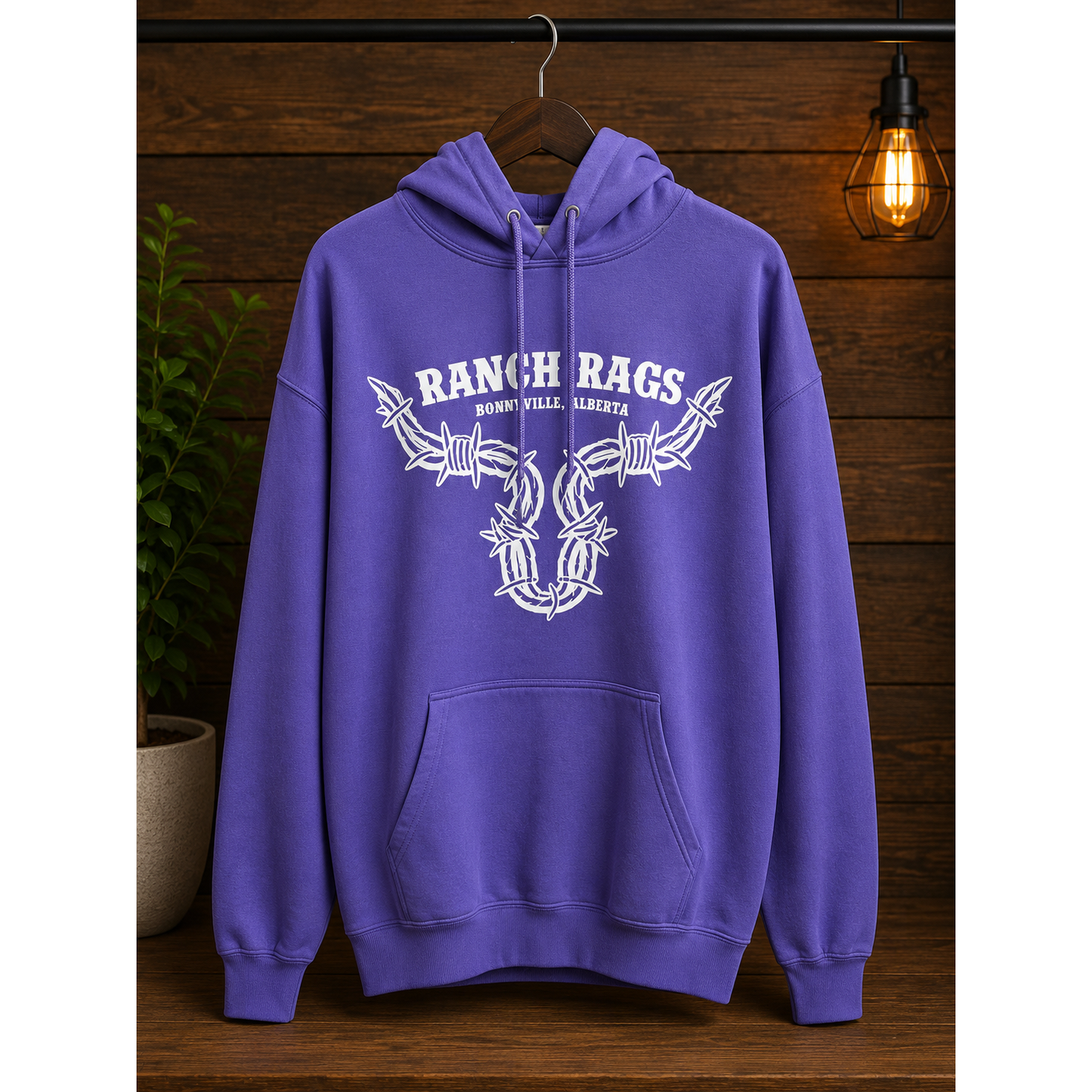 RanchRag's Ranch Tough Barbwire Hoodie