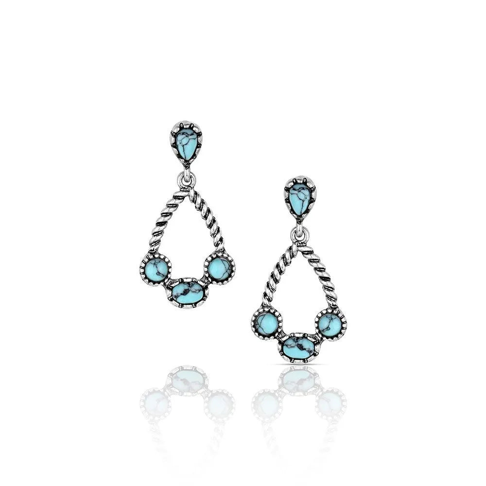 Montana Silversmith Wander West Turquoise Earrings AER6569