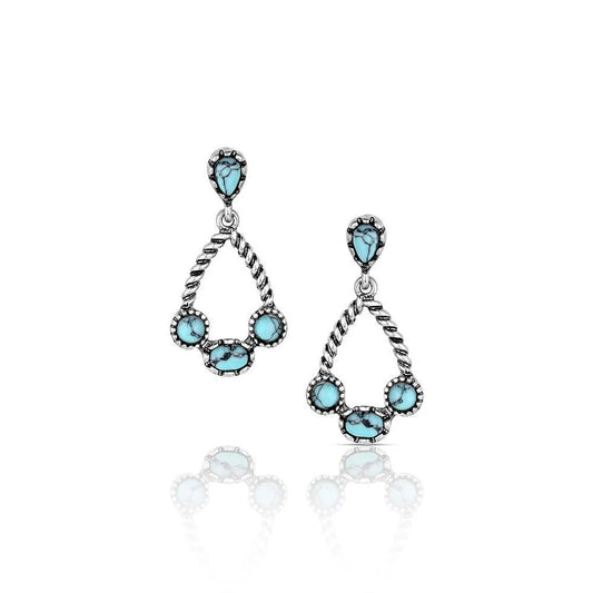 Montana Silversmith Wander West Turquoise Earrings AER6569