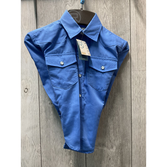 Roper Boy's Western Shirt - Long Sleeve, Snap, Blue 1-30-025-255