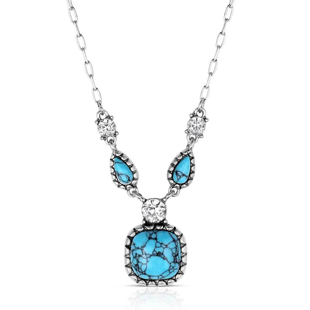 Montana Silversmith Snowfall Ridge Turquoise Necklace ANC6557