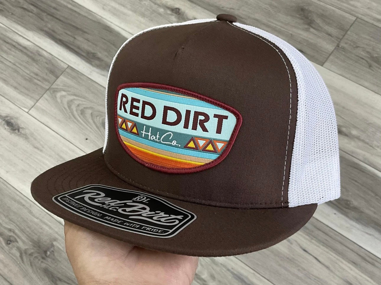 Red Dirt Hat Co. - PART TIME BROWN/WHITE CAP RDHC-625