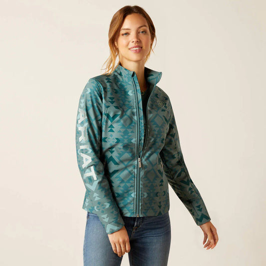 Ariat Womens Turquoise Aztec Soft Shell Jacket