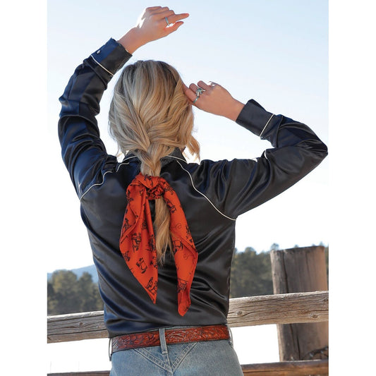 CRUEL DENIM WOMEN'S SATIN SCRUNCHIE/WILD RAG COMBO 2 PACK - CXX7495001