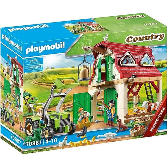 Playmobil - Country Farm Yard With Small Animals Set 70887