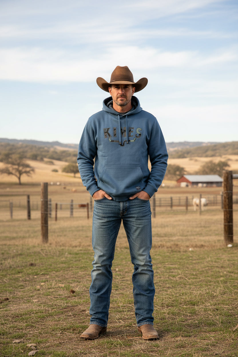 Kimes Ranch Dark Blue Hoodie Pullover