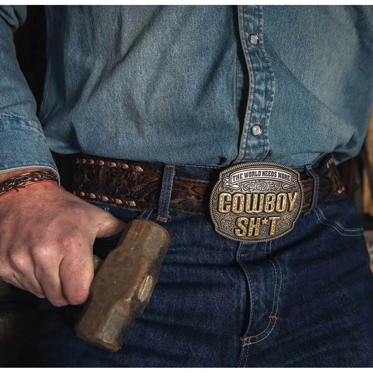 Cowboy Maverick Attitude Buckle