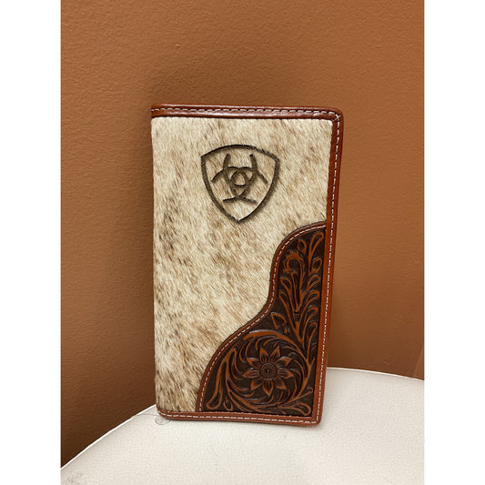 Ariat Rodeo Wallet Calfhide, Lazer Logo A3564302