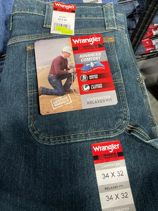 Wrangler RIGGS WORKWEAR Mens Flame Resistant Carpenter 3WAC2DT