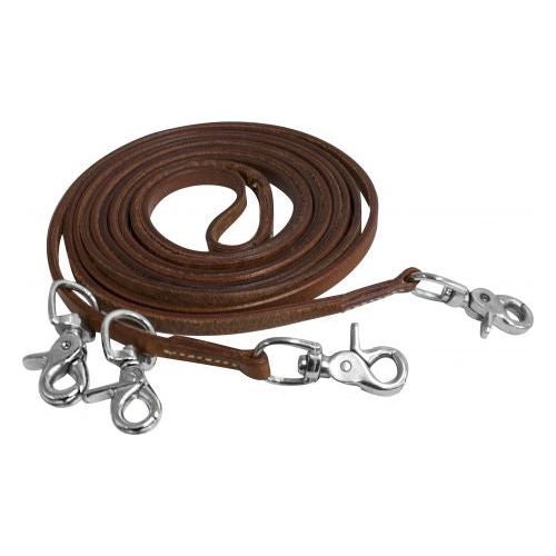 Showman Harness Leather Draw Reins