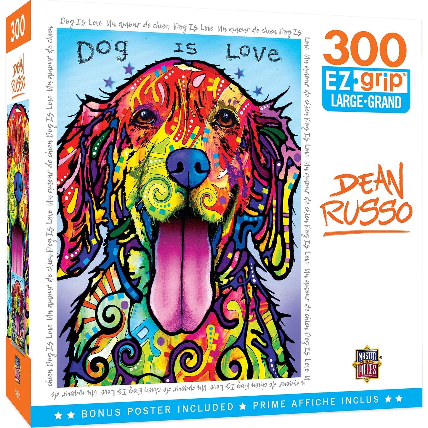 Dean Russo Dog is Love EZ Grip Large Jigsaw Puzzle 300pc 31821