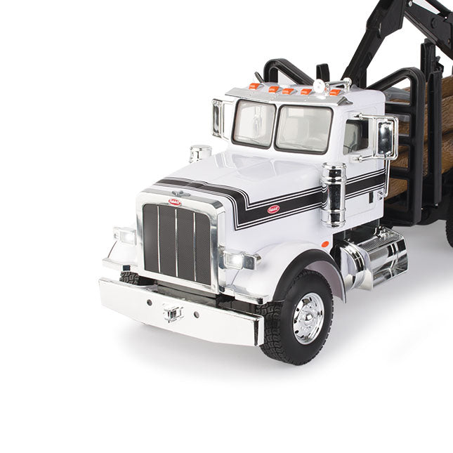 Tomy - Big Roads Peterbilt 367 Logging Truck With Pup Trailer