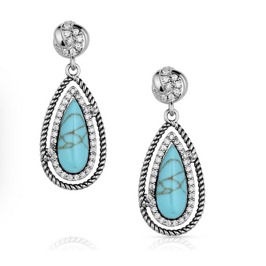 Tied & True Turquoise Earrings