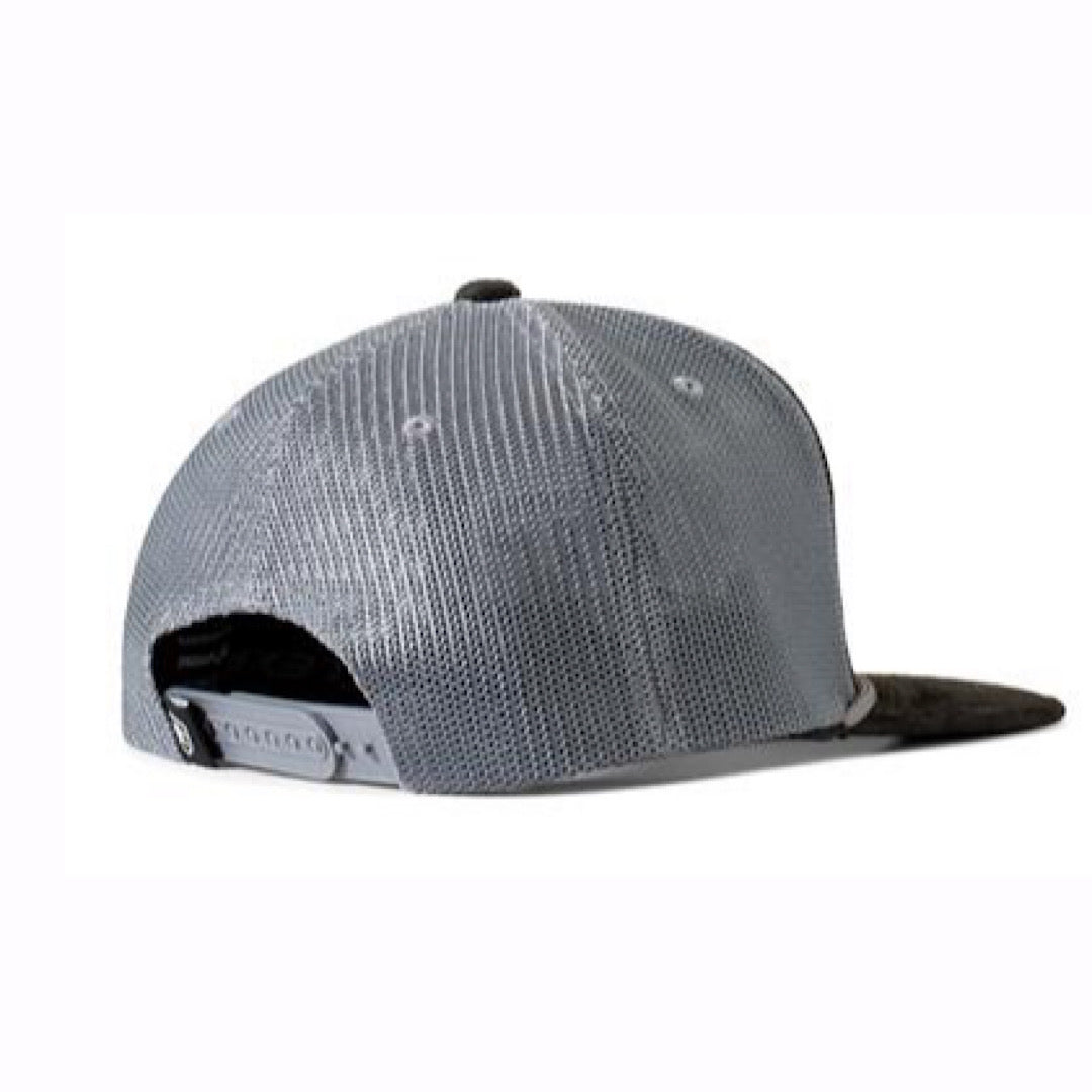 Ariat - Black Roughout & Grey With Ariat Embroidered Logo Snap Back Men’s Ball Cap A300083766