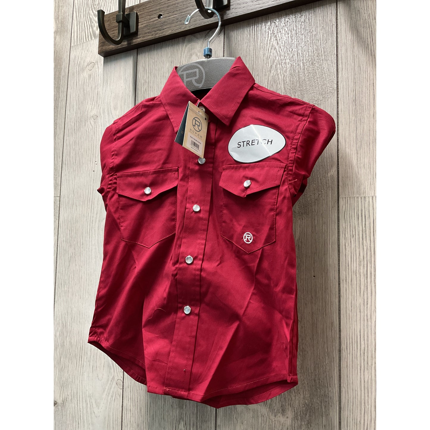 Roper Boy's Western Shirt - Long Sleeve, Snap, Red 03-030-0265-2108