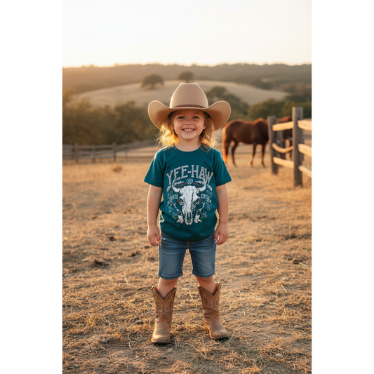 Rock & Roll Girl’s T-Shirt- Teal  BB21T08876