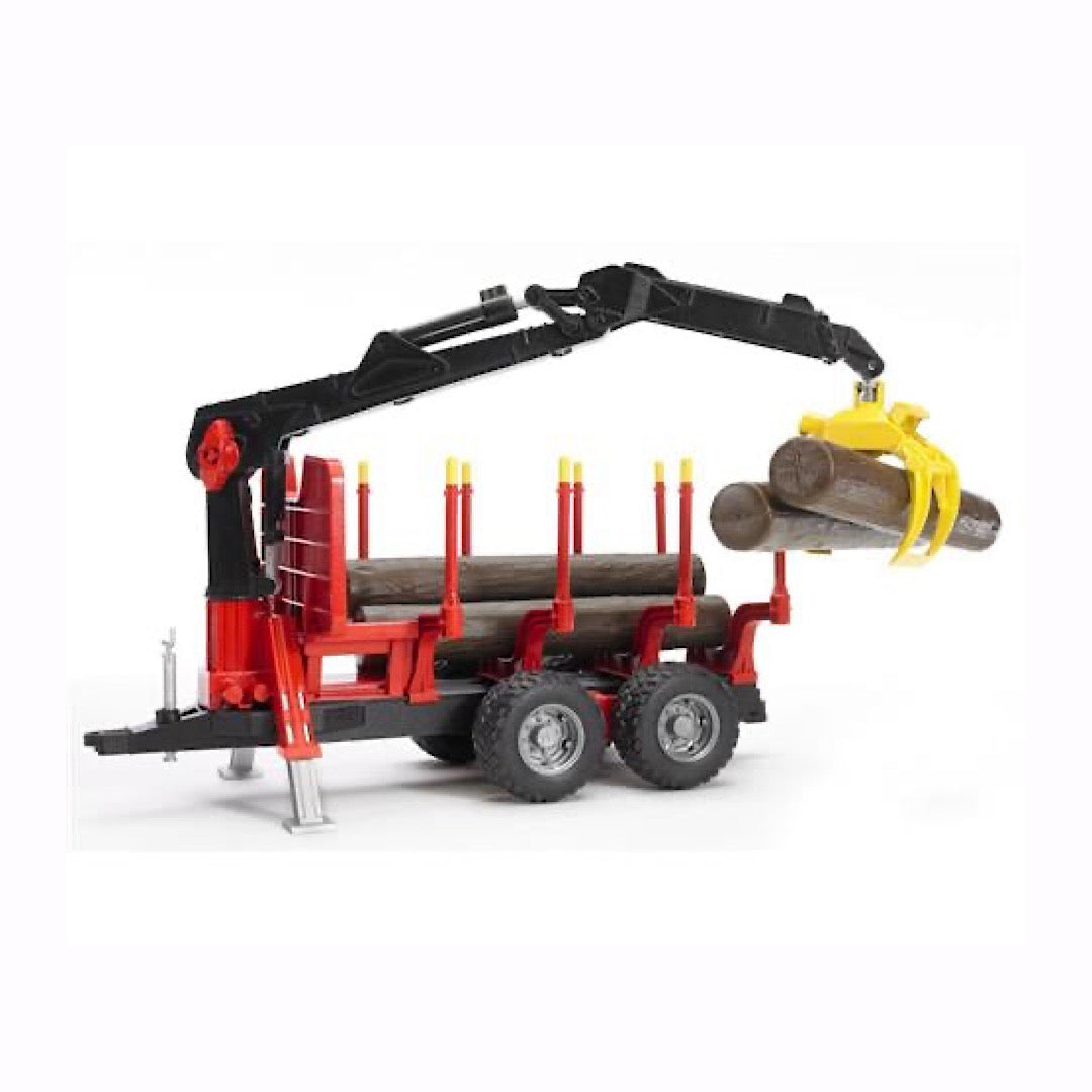 Bruder - Forestry Trailer With Crane & Grapple 02252