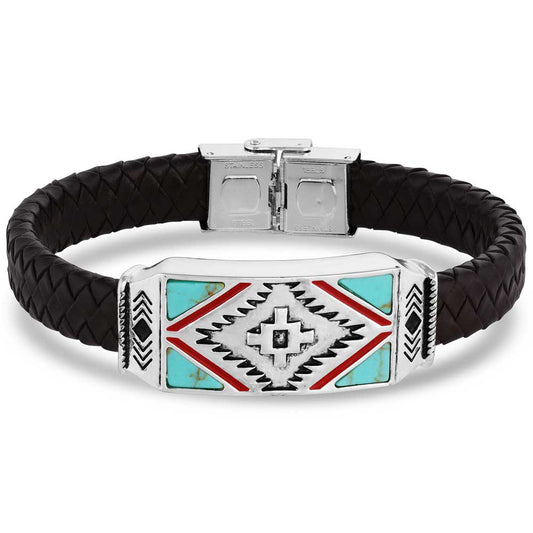 Montana Southwest Storm Cloud Leather Bracelet