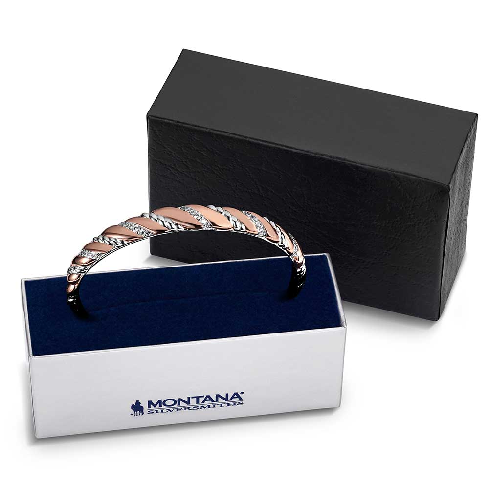 Montana Silversmith Draped in Light Crystal Cuff Bracelet BC6526