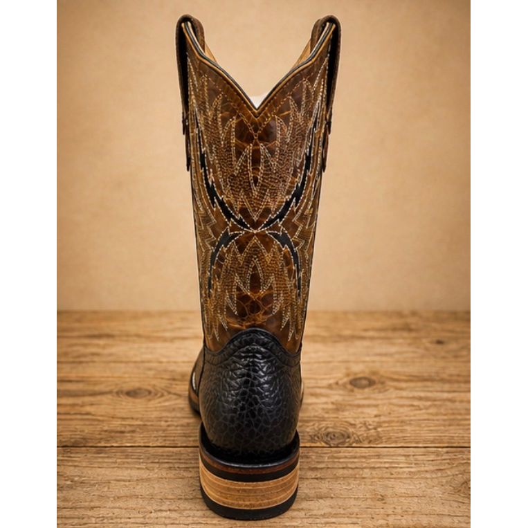 Corral Baby Bull Black Mens Square Toe Orix Upper CM8