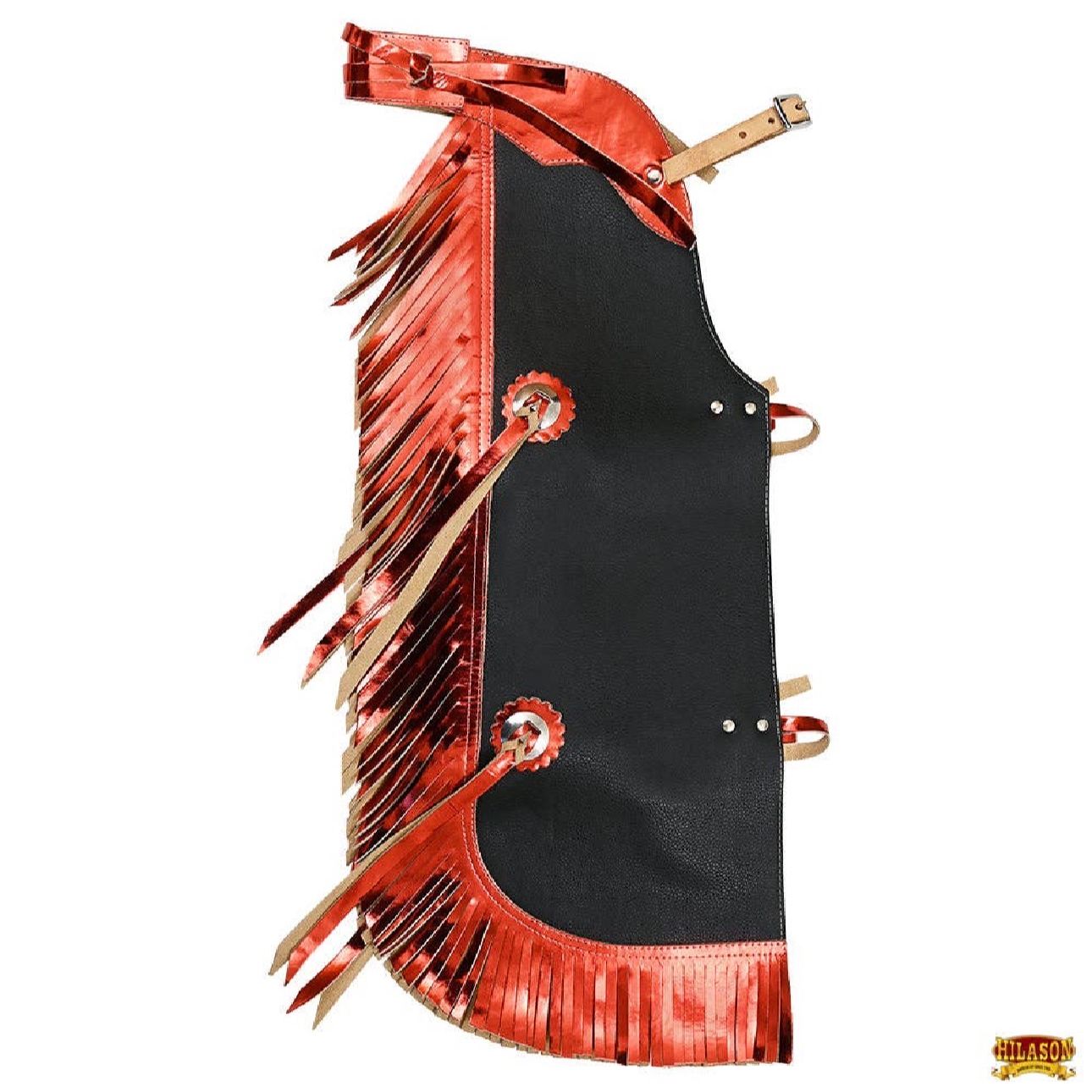 HILASON - Kids, Junior, Youth Chaps - Rodeo, Bull Riding, Red or Black